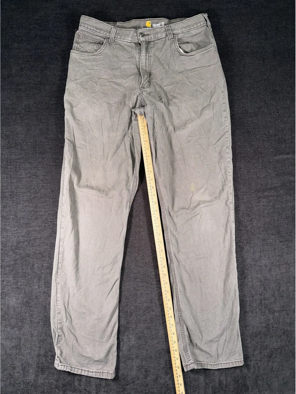 Carhartt Relaxed Fit Men's Pants Size 36x36 Brown Workwear